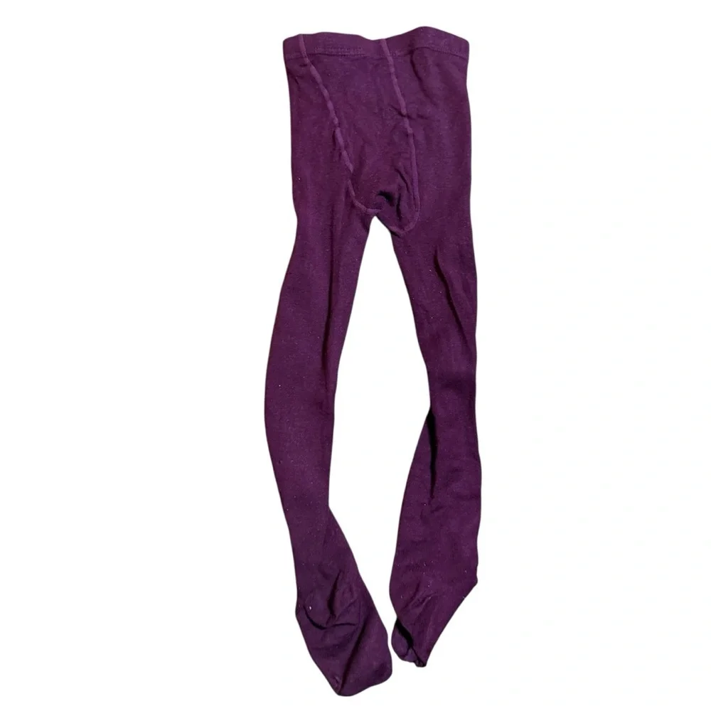 Zara Girls Purple Tights Size 3/4